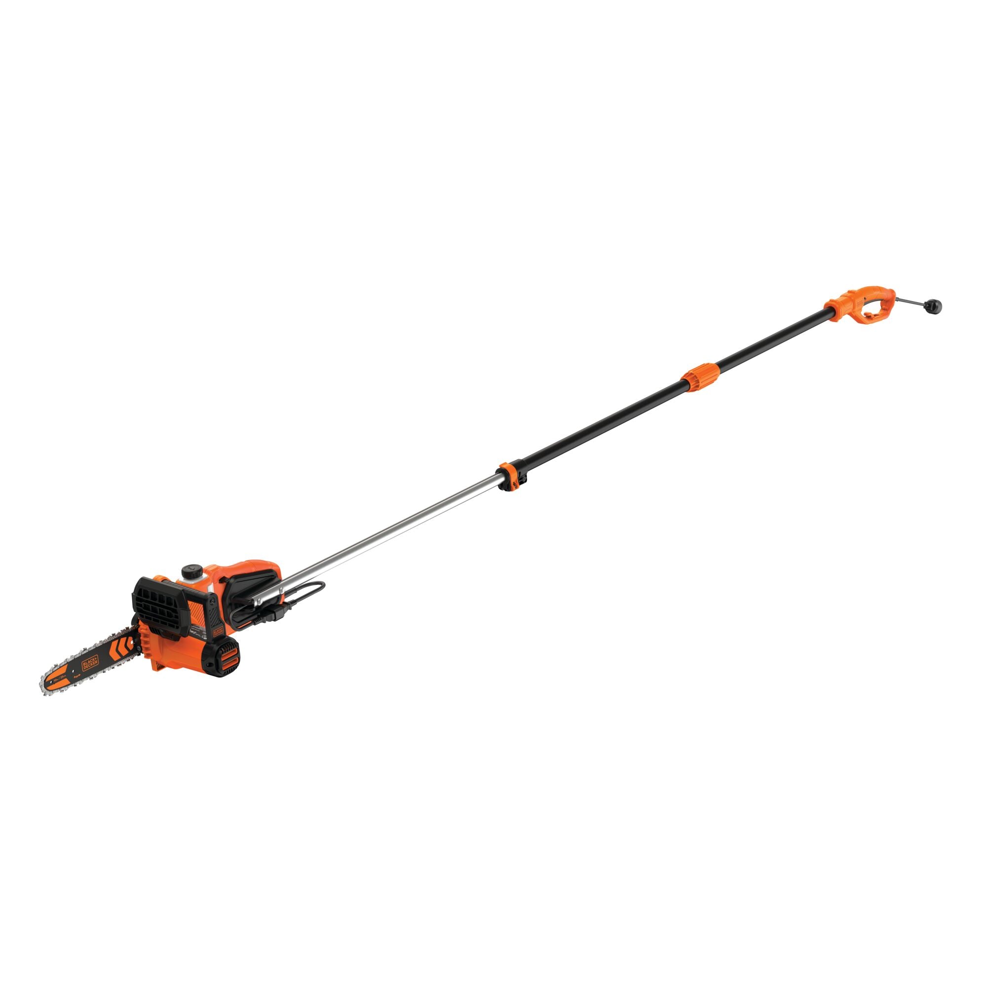black-decker-8-amp-10-inch-2-in-1-electric-pole-chainsaw-with-extension-pole image 1