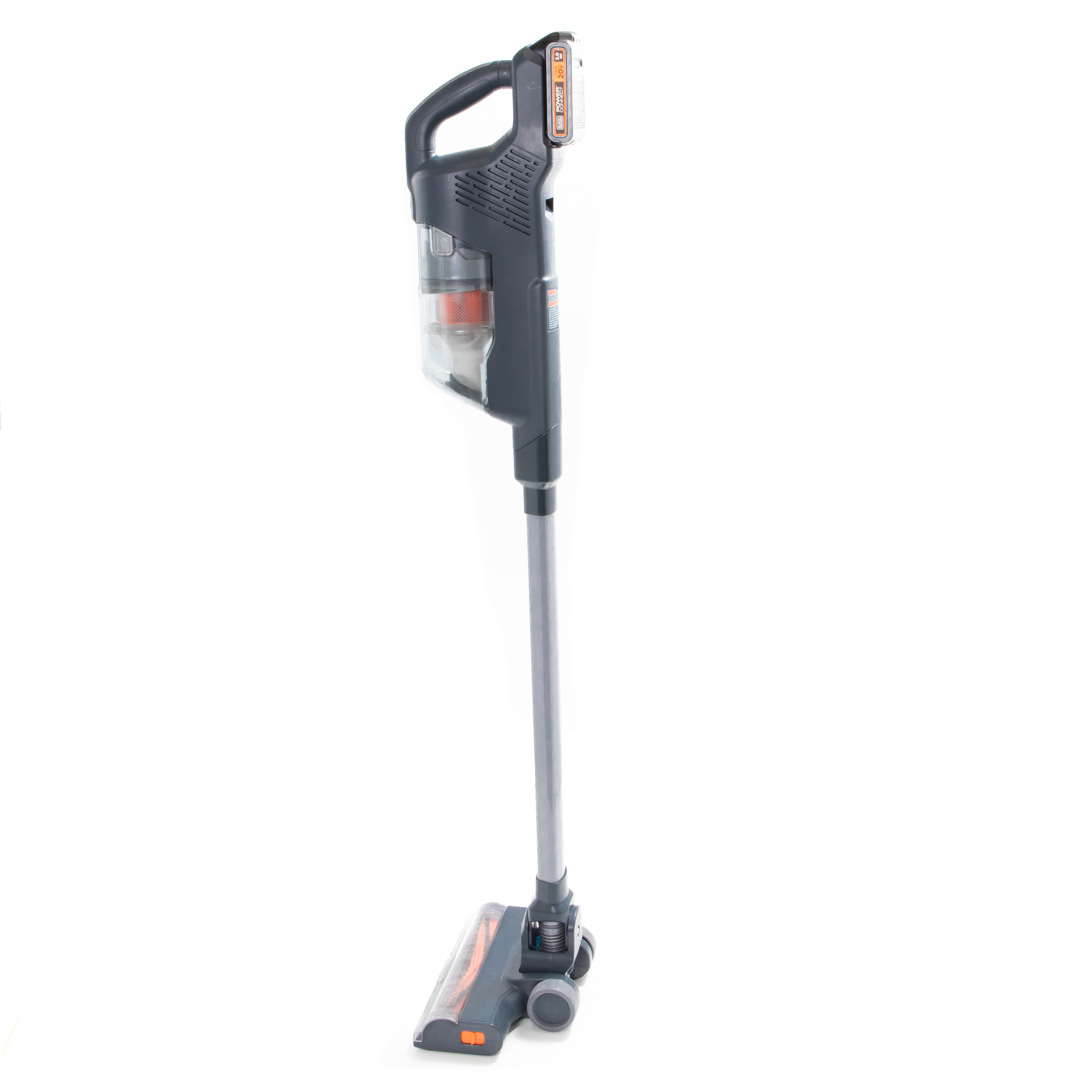 black-decker-powerseries-20v-max-cordless-stick-vacuum-kit-gray-orange image 4