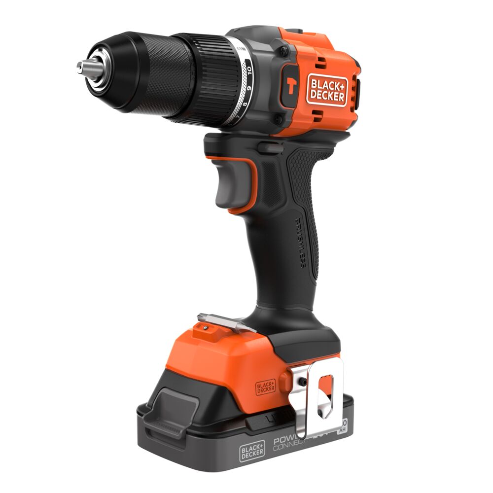 black-decker-20v-max-powerconnect-cordless-brushless-in-hammer-drill-kit-battery image 3