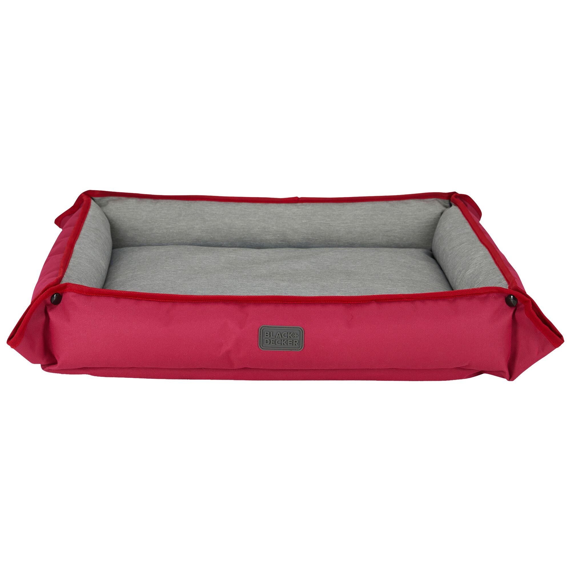black-decker-four-way-pet-bed-for-large-dogs-28x24x3-inches-red image 1