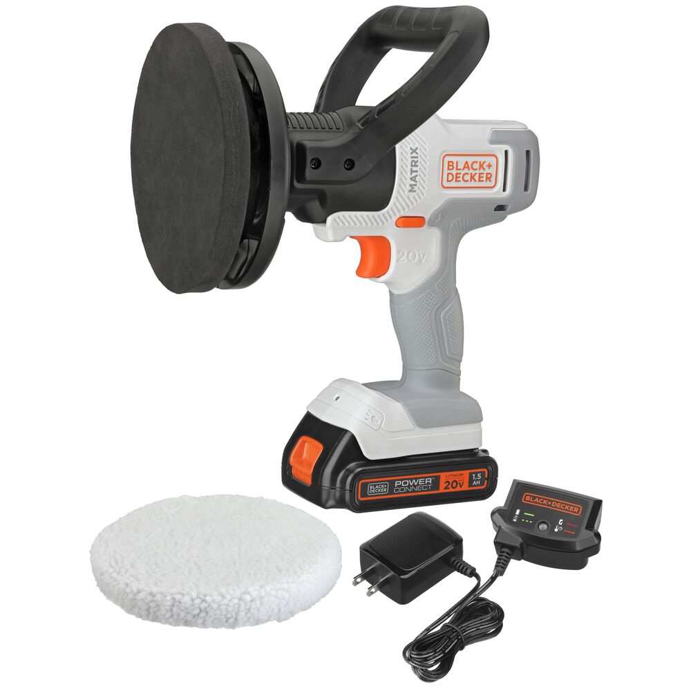 black-decker-20v-max-powerconnect-matrix-cordless-buffer-kit-battery-charger-inc image 1