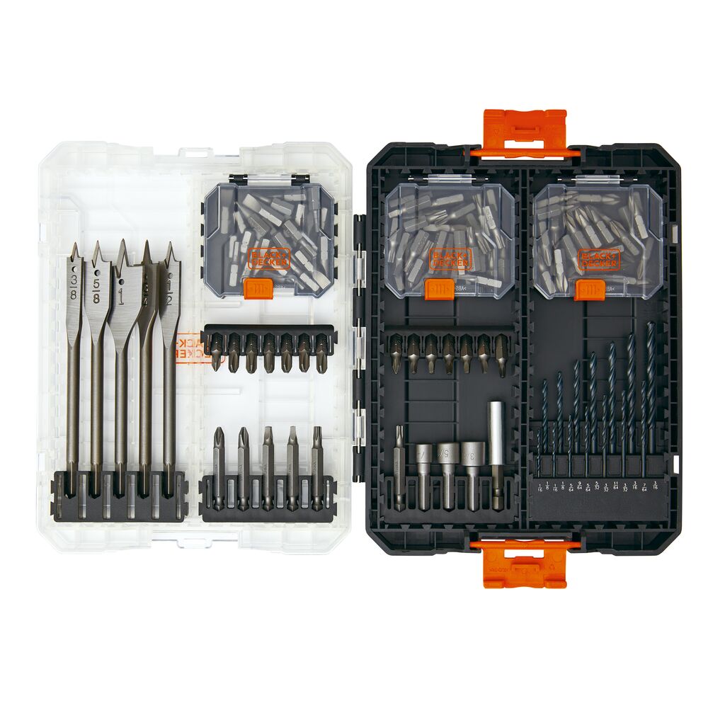 black-decker-130-piece-screwdriver-and-drill-bit-set image 2
