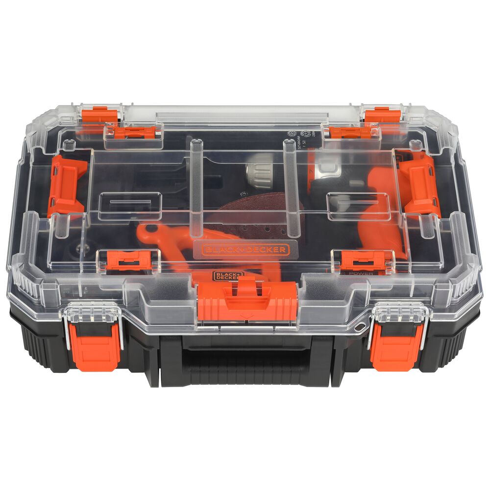 black-decker-20v-max-powerconnect-matrix-cordless-drill-with-4-piece-combo-kit-d image 1