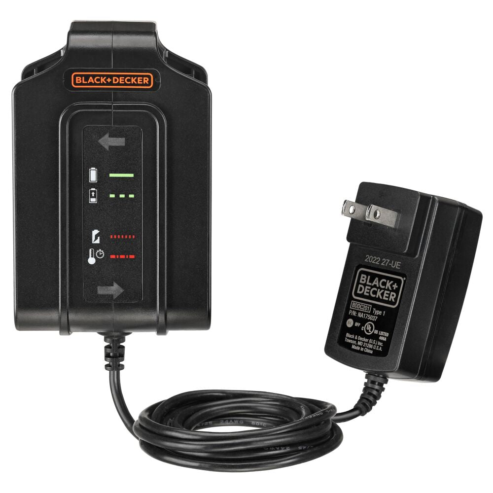 black-decker-20v-max-dual-charger-with-2-20v-max-batteries image 2