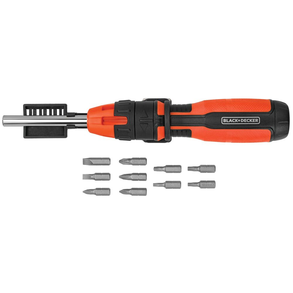 black-decker-ratcheting-screwdriver-10-bit image 1