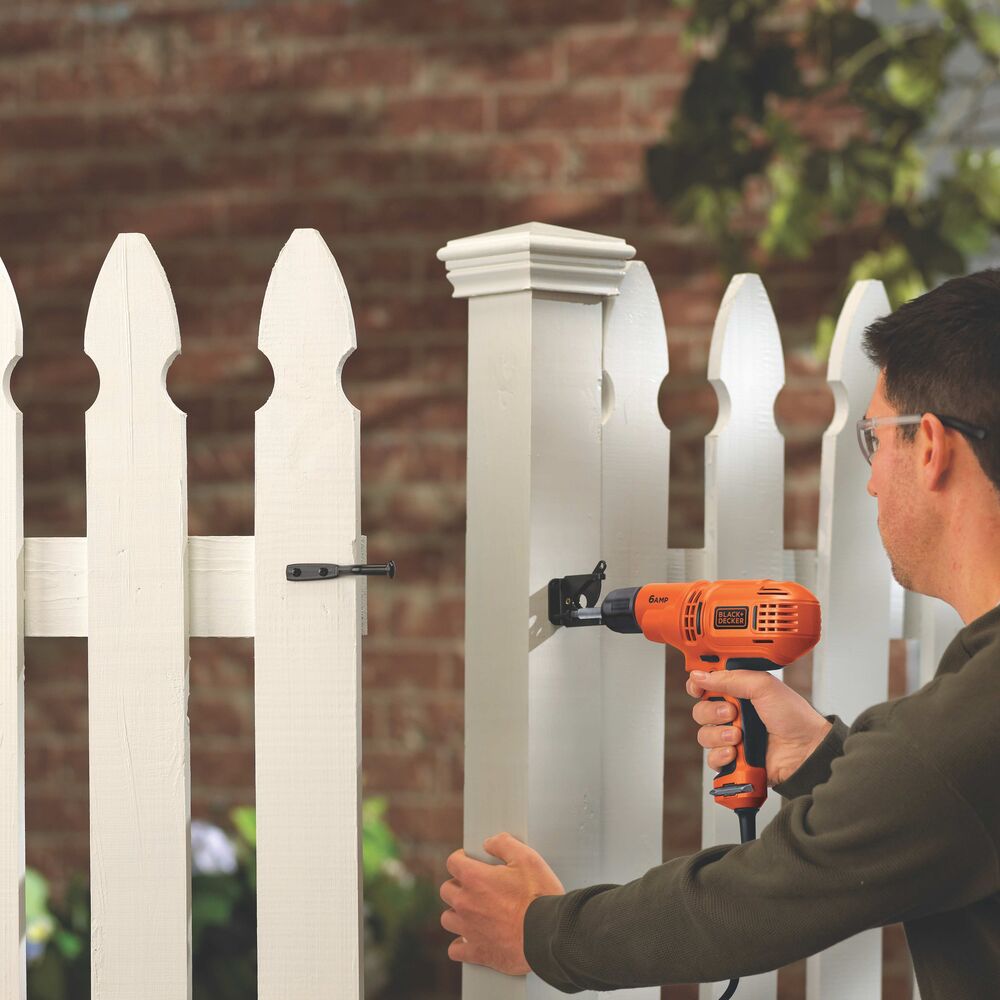 black-decker-electric-drill-driver-kit-3-8-in-6-0-amp-corded image 2