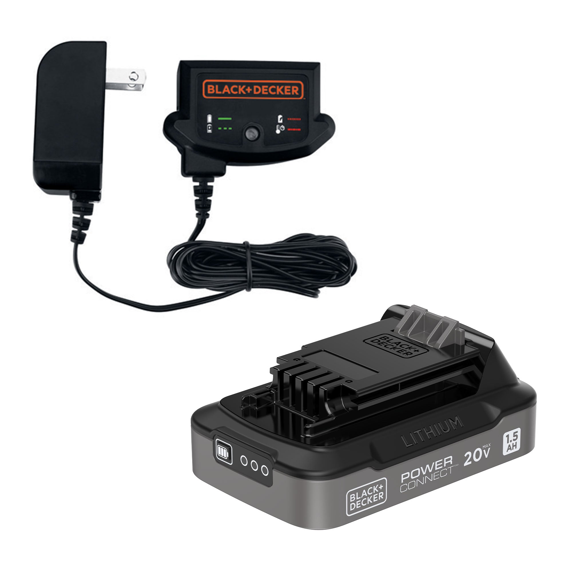 black-decker-20v-max-powerconnect-1-5-ah-battery-with-state-of-charge-indicator- image 1