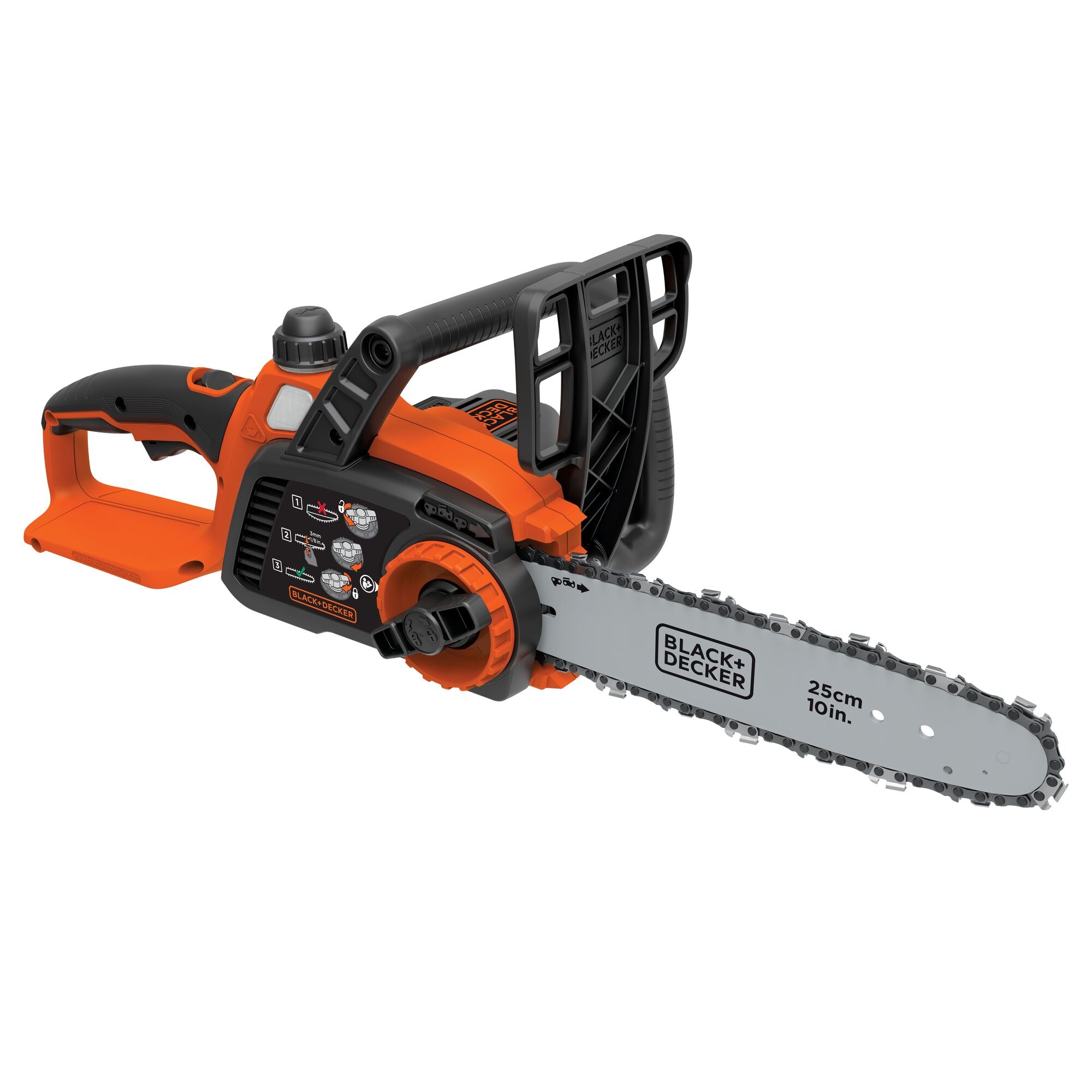black-decker-20v-max-powerconnect-cordless-10-inch-chainsaw-battery-charger-not- image 3