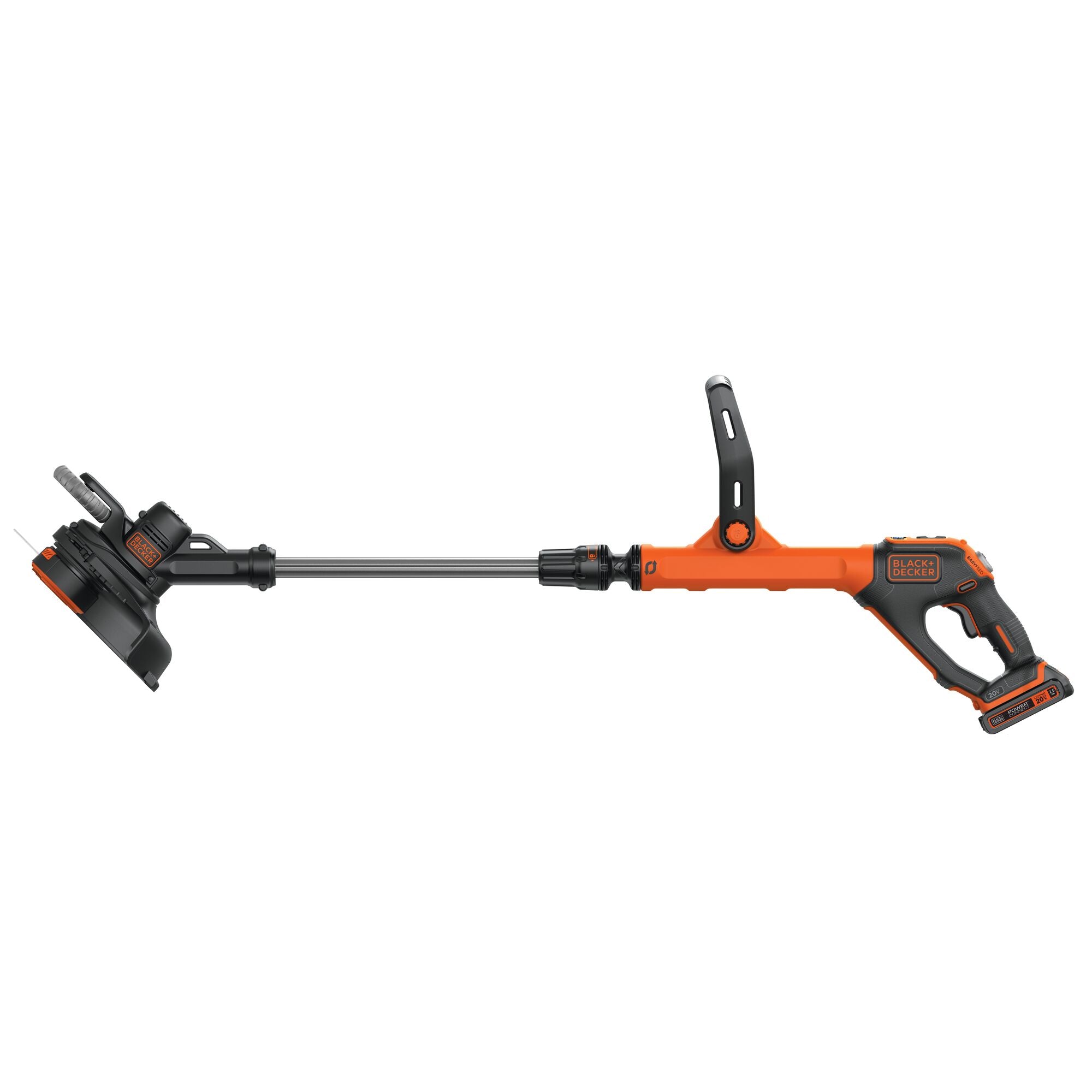 black-decker-20v-max-easyfeed-cordless-string-trimmer-and-edger-2-5-ah-battery-a image 2