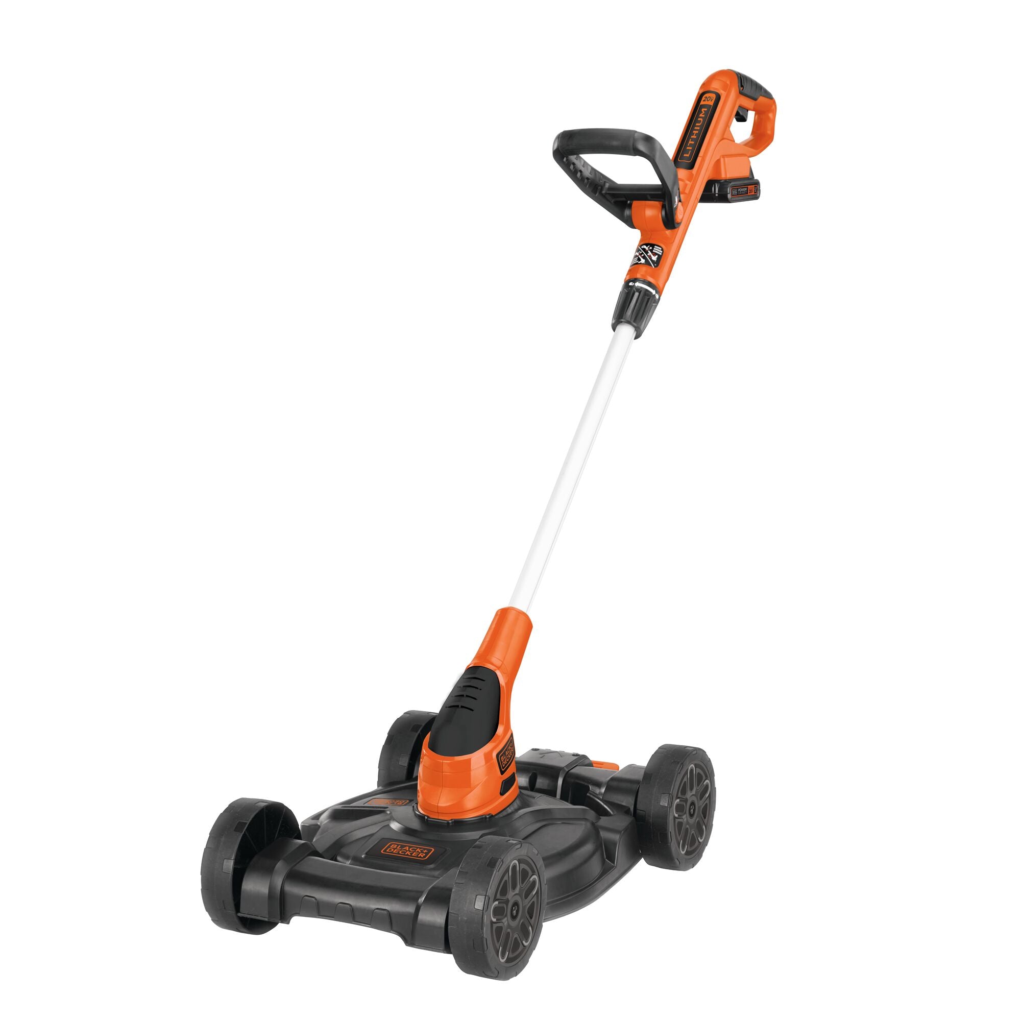 black-decker-20v-max-powerconnect-cordless-12-inch-3-in-1-compact-mower-battery- image 1