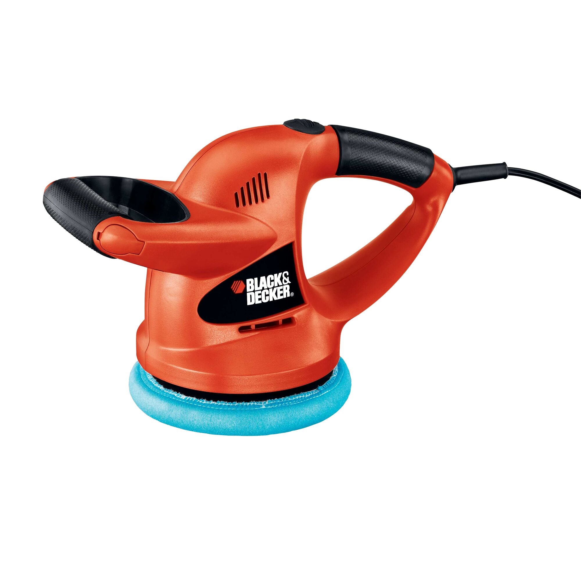 black-decker-random-orbit-car-buffer-polisher-6-inch-with-2-bonnets image 1